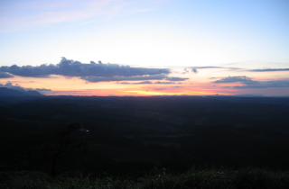 荻岳展望台の夕焼け