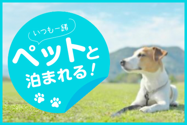 ペットと泊まれる！